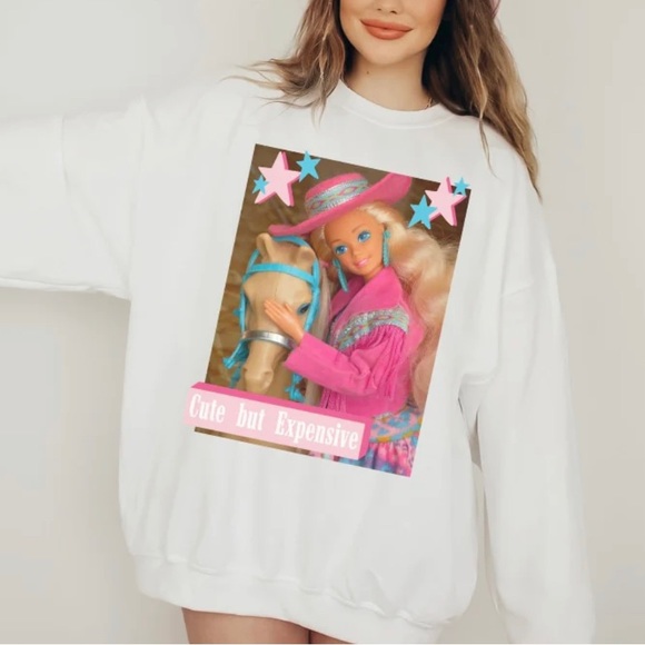 Sweaters - Cute but expensive Barbie sweatshirt - NWT